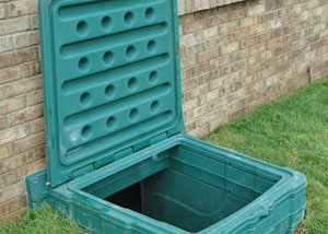 lockable crawl space access door installed in Sumter