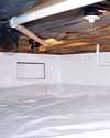 a sealed crawl space installation in Lancaster