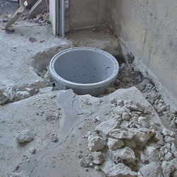 Placing a sump pit in a Murrells Inlet home