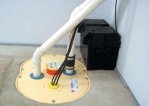 Manning installation of a submersible sump pump system