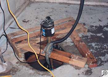 A Manning sump pump system that failed and lead to a basement flood.