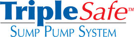 Sump pump system logo for our TripleSafe™, available in areas like Hemingway