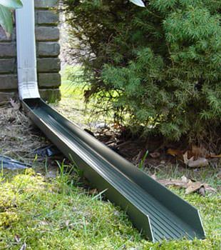 Gutter downspout extension installed in Little River