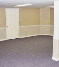 Plastic 20-mil vapor barrier for dirt basements, Darlington, South and North Carolina installation