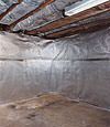 An energy efficient radiant heat and vapor barrier for a Little River basement finishing project