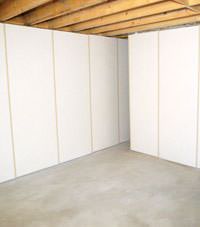 Unfinished basement insulated wall covering in Darlington, South and North Carolina